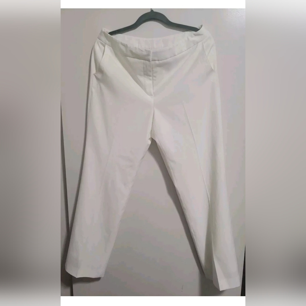 White Rafaella Lined Dress Pants Size 10 - True To Size